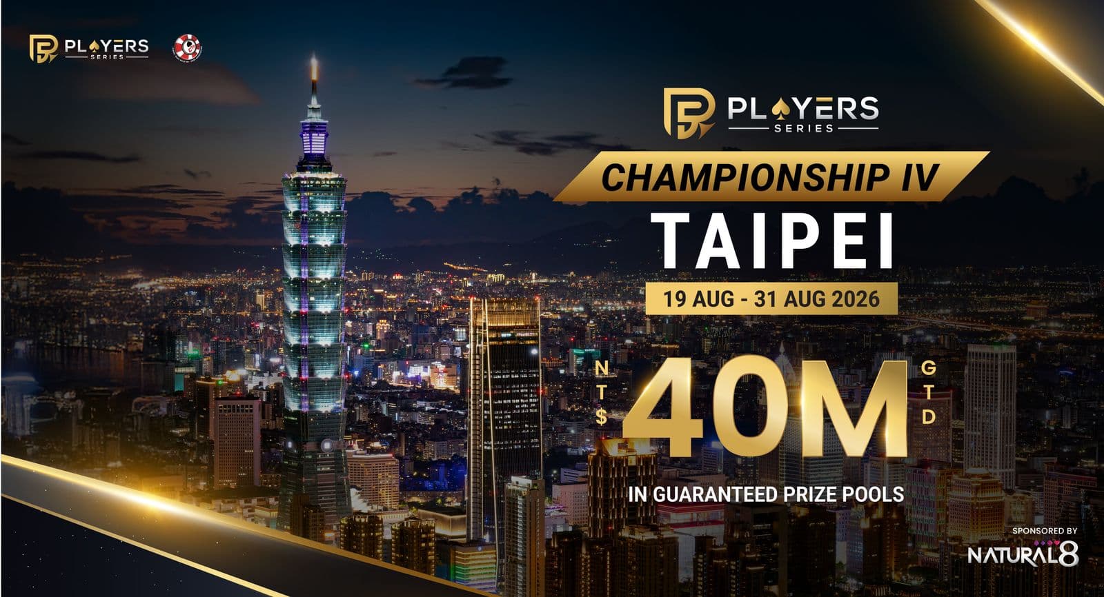 Asia's Poker Spotlight Returns to Taipei | PS Championship IV 2026 Features TWD 40 Million in Guaranteed Prize Pools