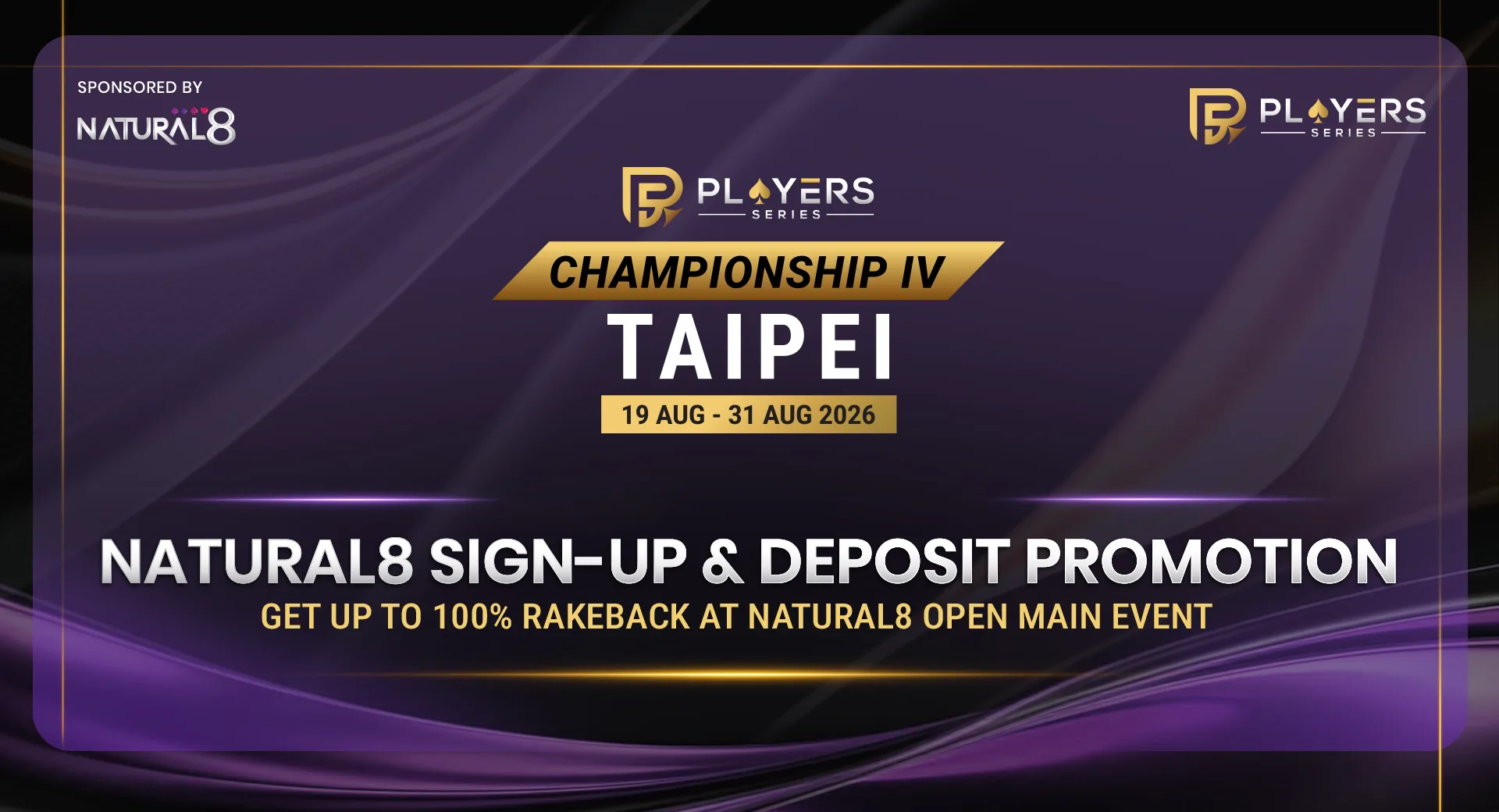 Natural8 Sign-Up & Deposit Promotion: Get Up to 100% Rakeback at Natural8 Open Main Event