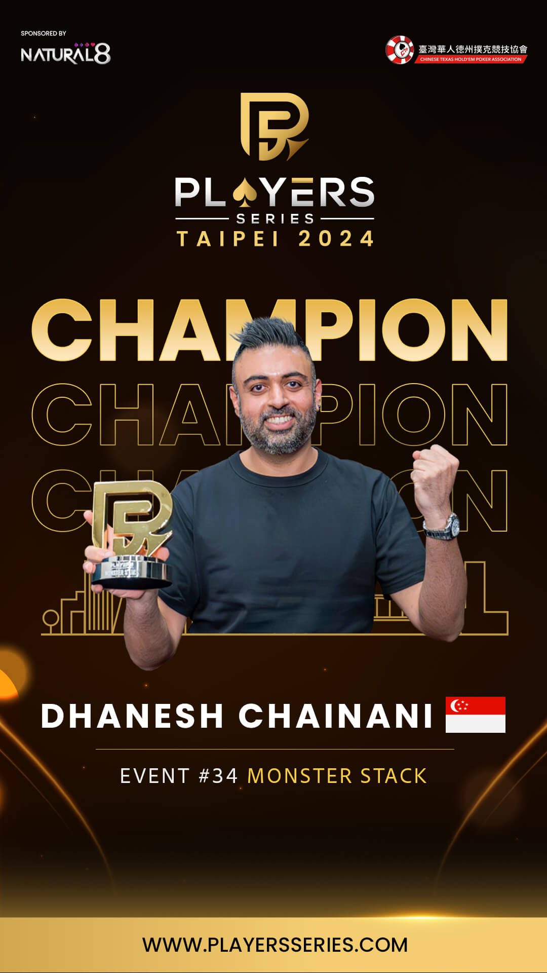 Dhanesh Chainani, champion