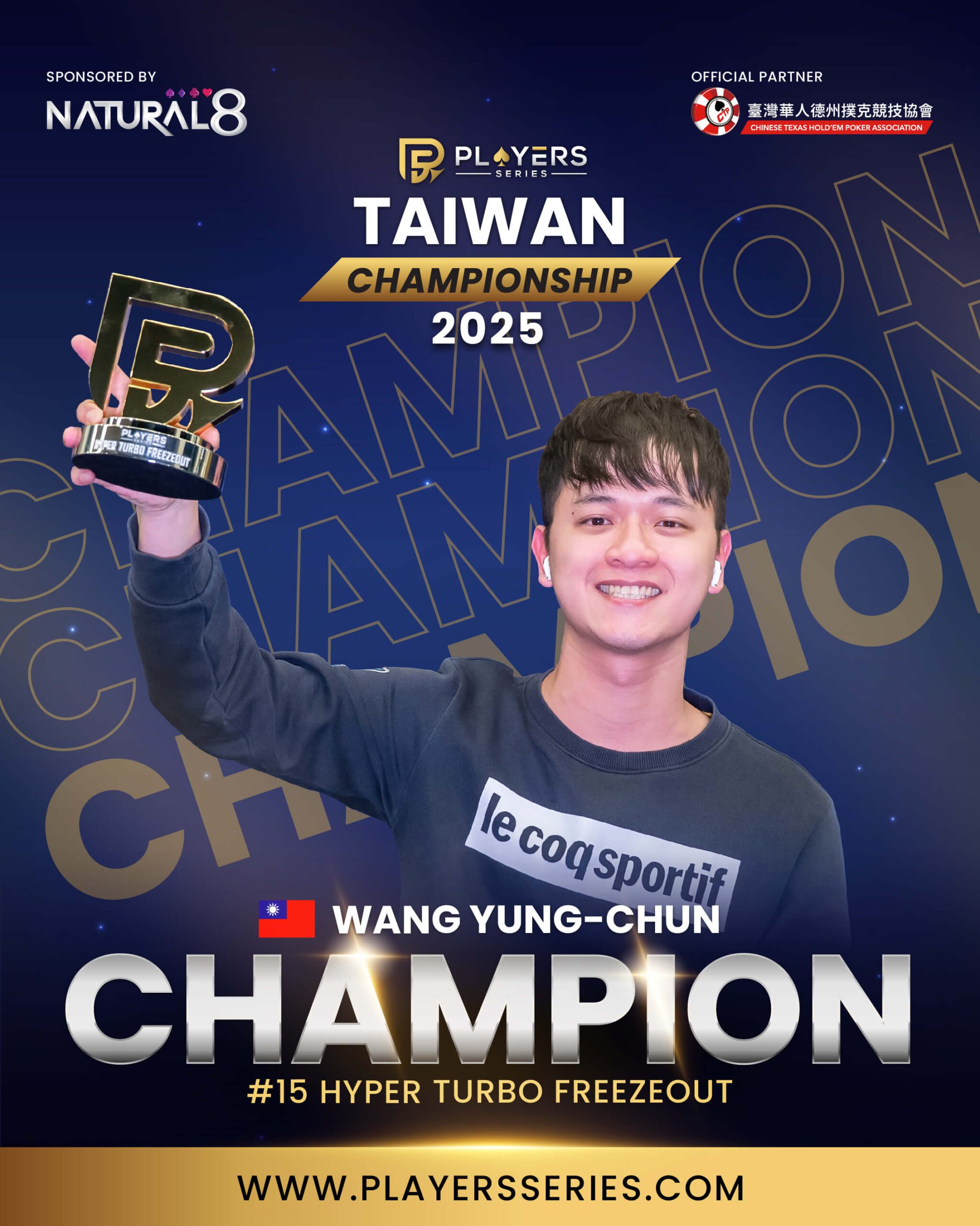 Wang Yung-Chun, champion