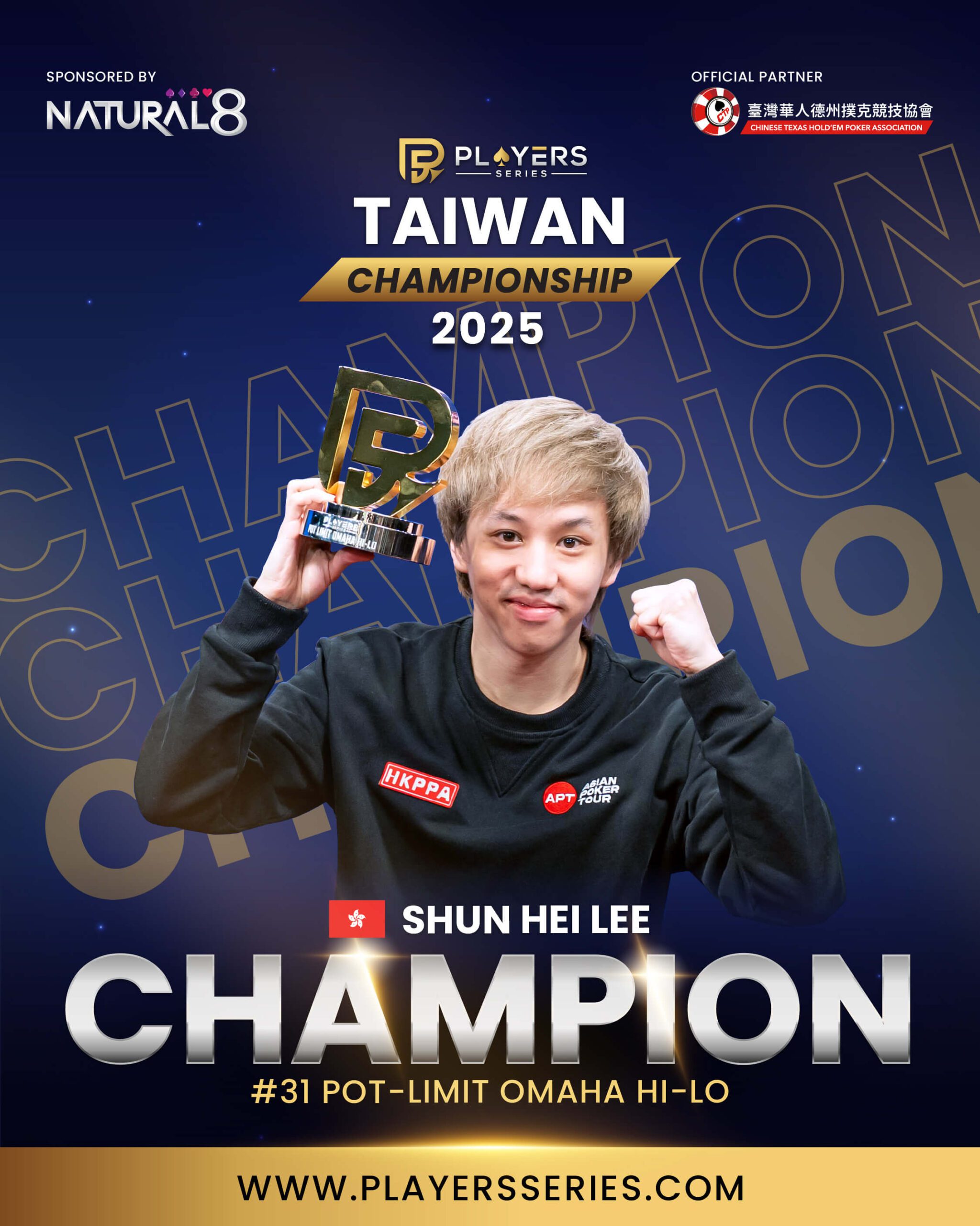 Lee Shun Hei, champion