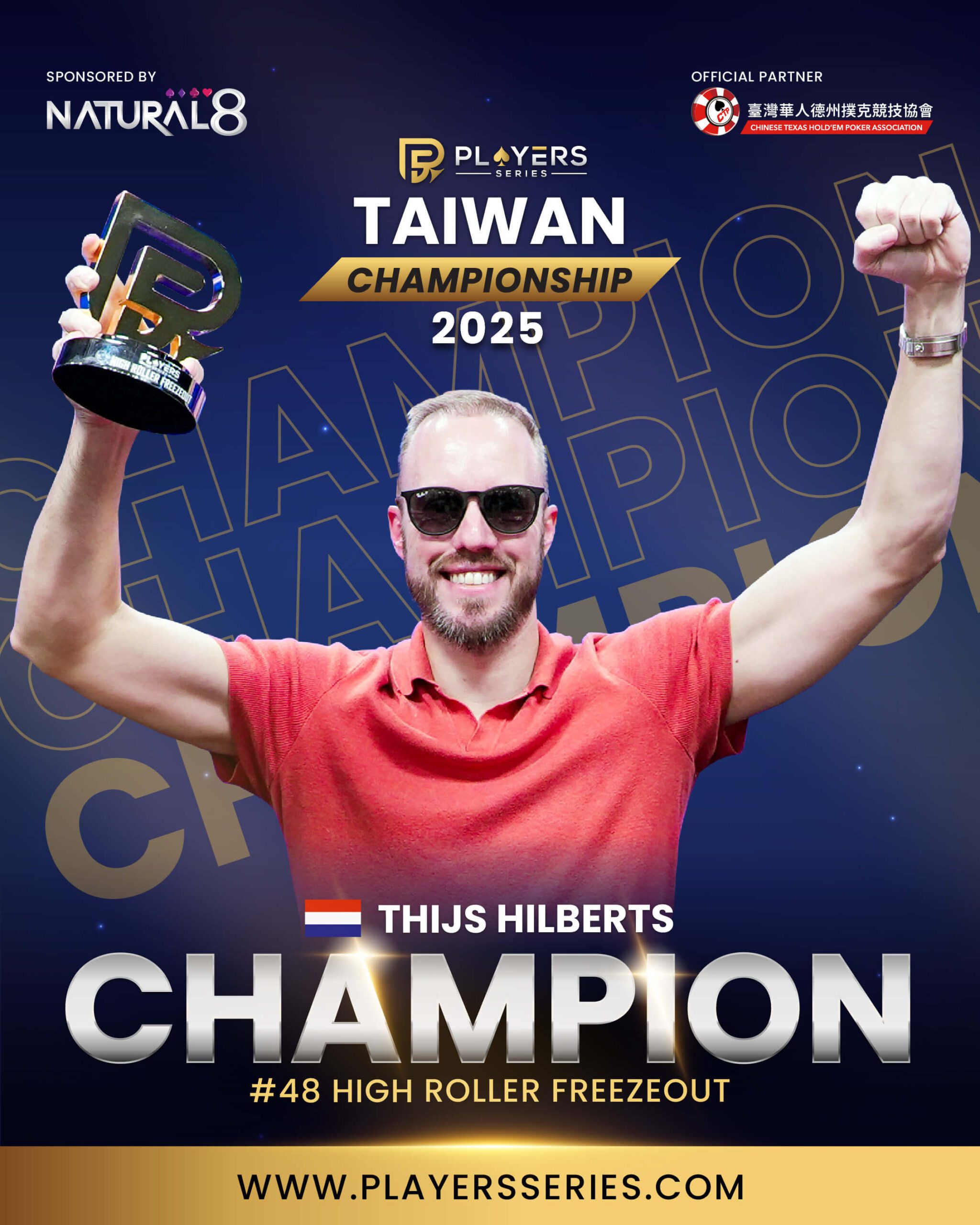 Thijs Hilberts, champion